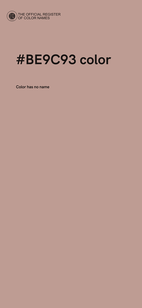 #BE9C93 color image