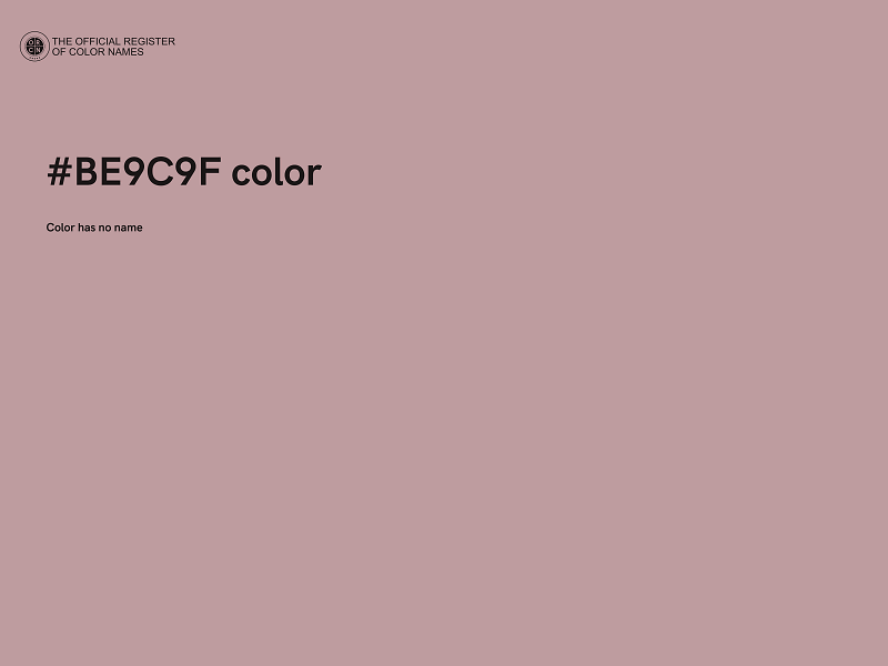 #BE9C9F color image