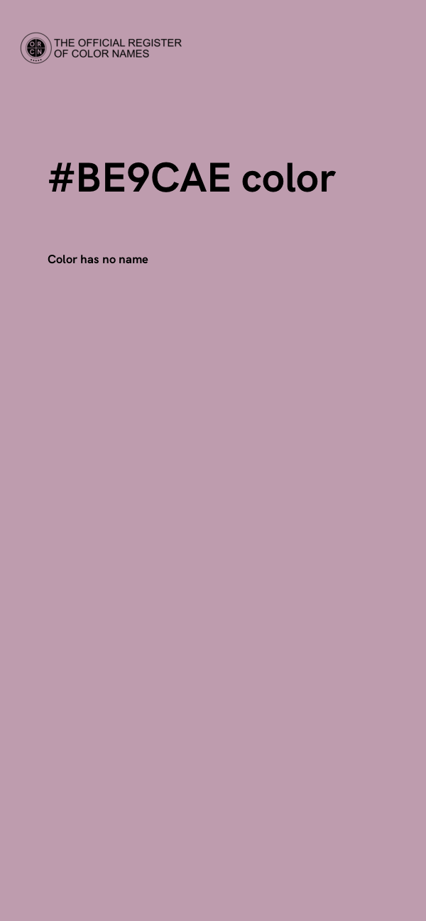 #BE9CAE color image