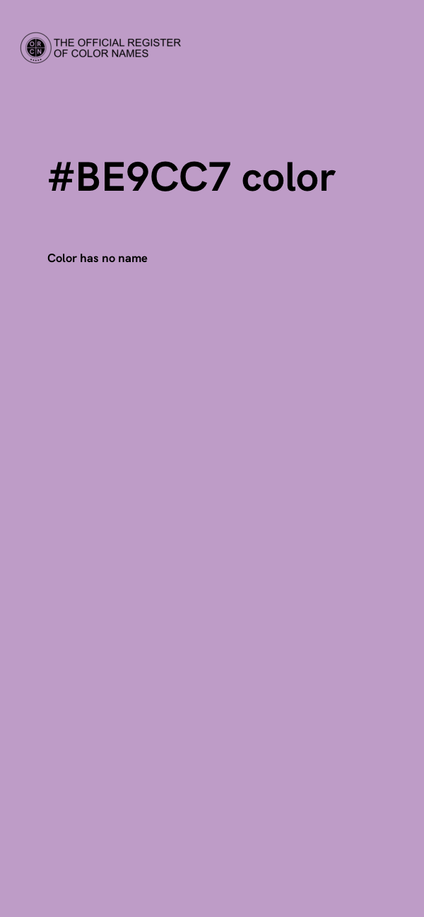 #BE9CC7 color image