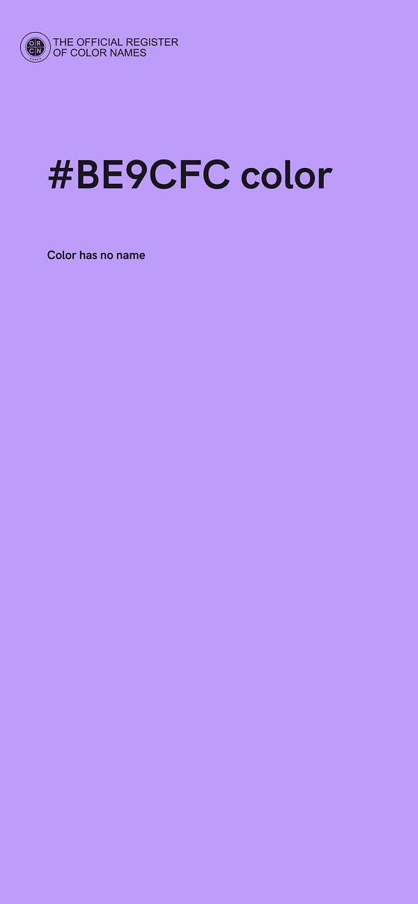 #BE9CFC color image