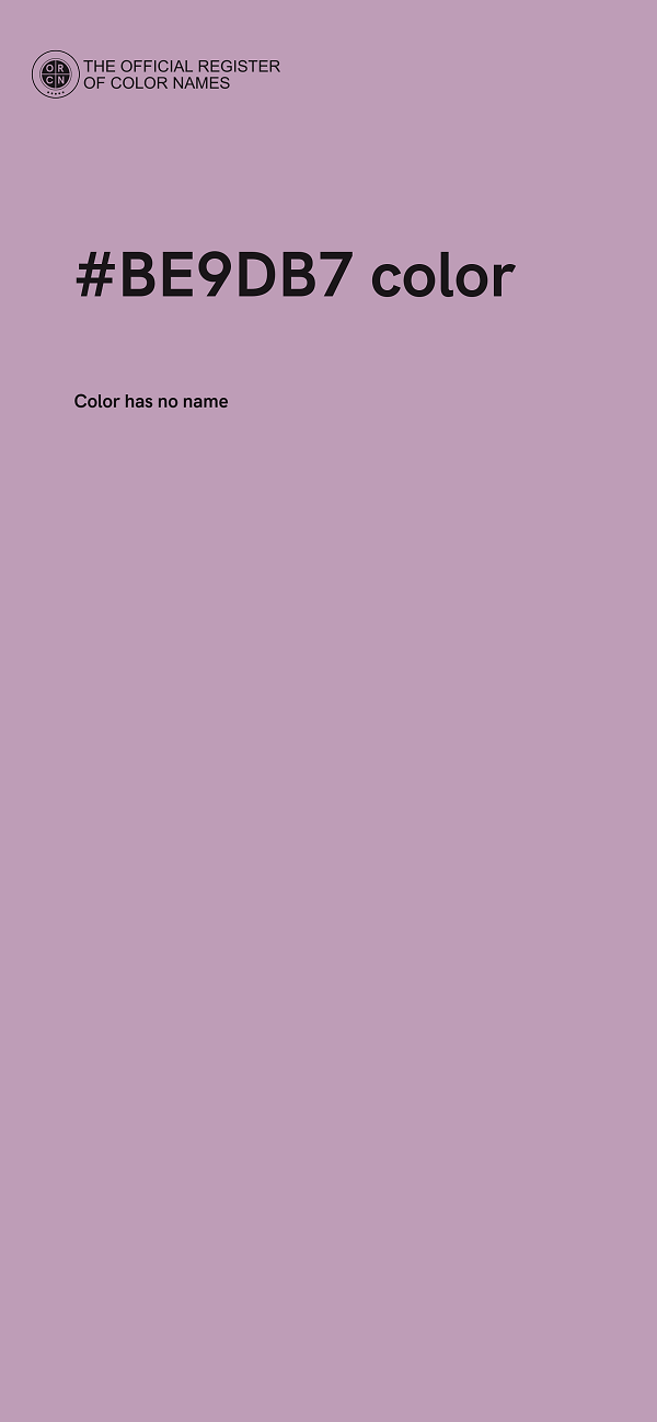 #BE9DB7 color image