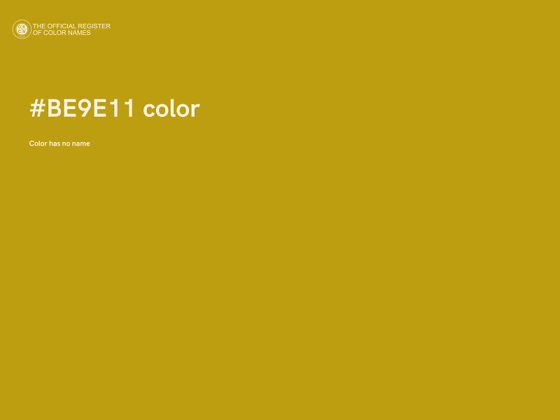 #BE9E11 color image