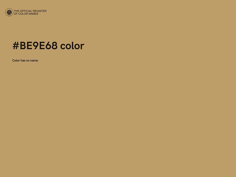 #BE9E68 color image