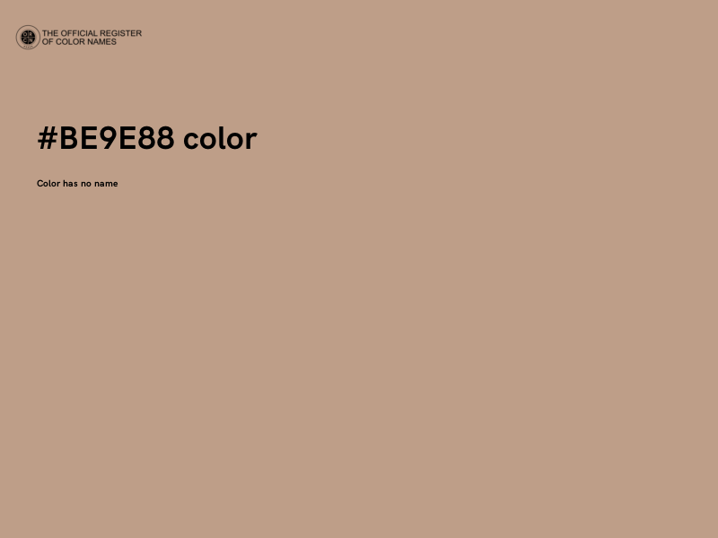 #BE9E88 color image