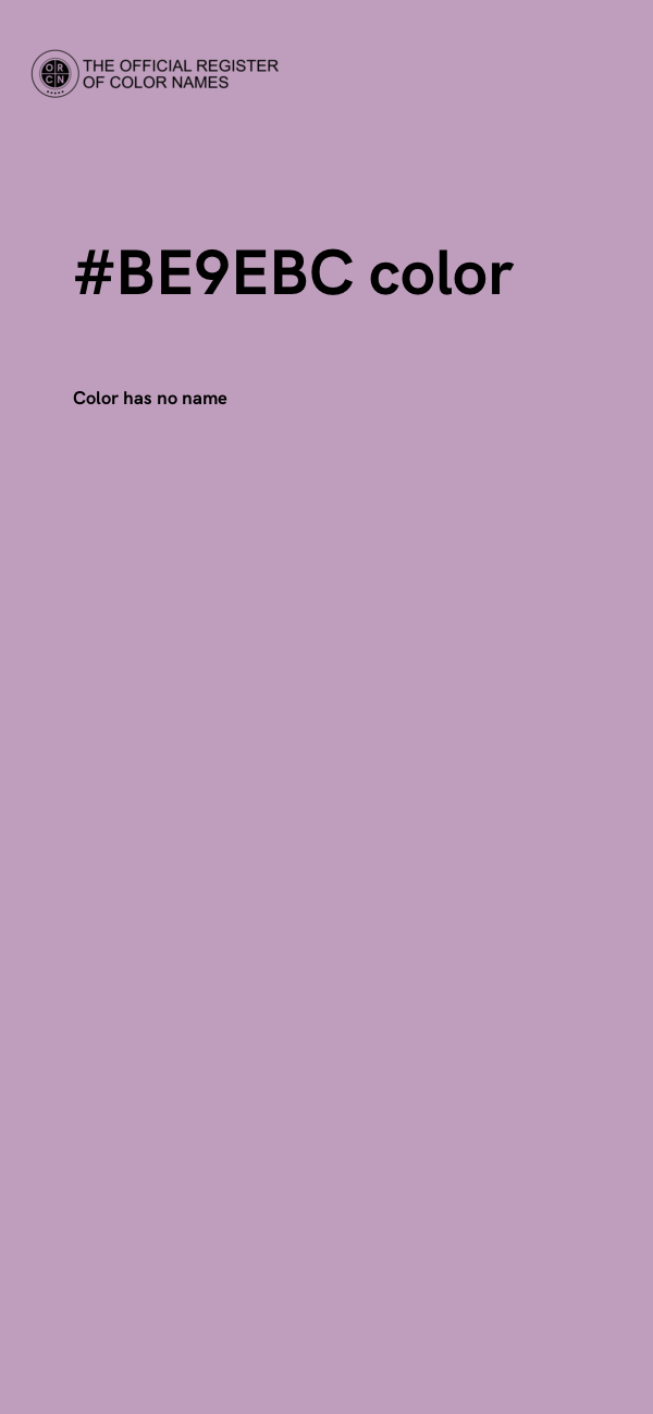 #BE9EBC color image