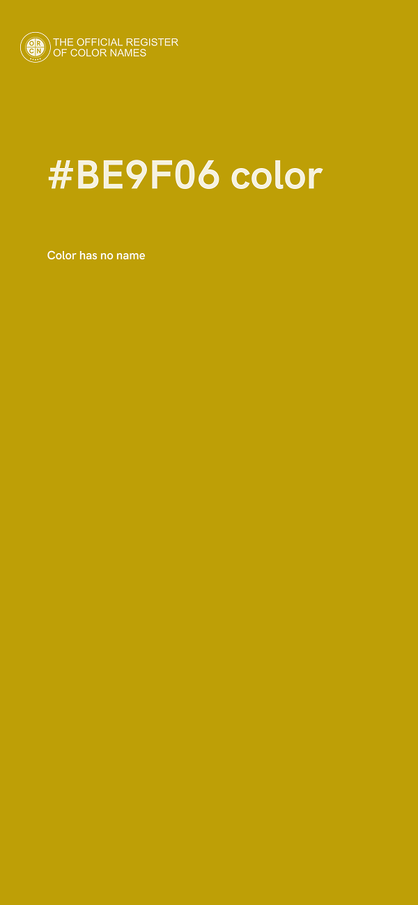 #BE9F06 color image