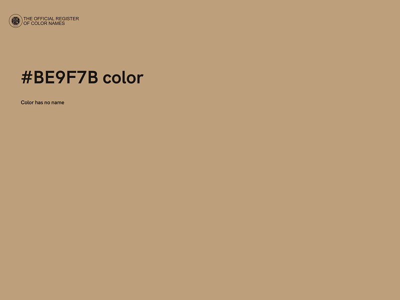 #BE9F7B color image