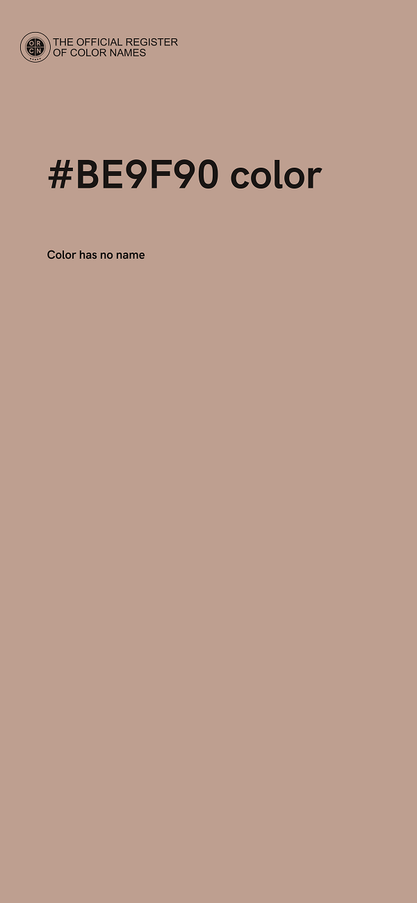 #BE9F90 color image