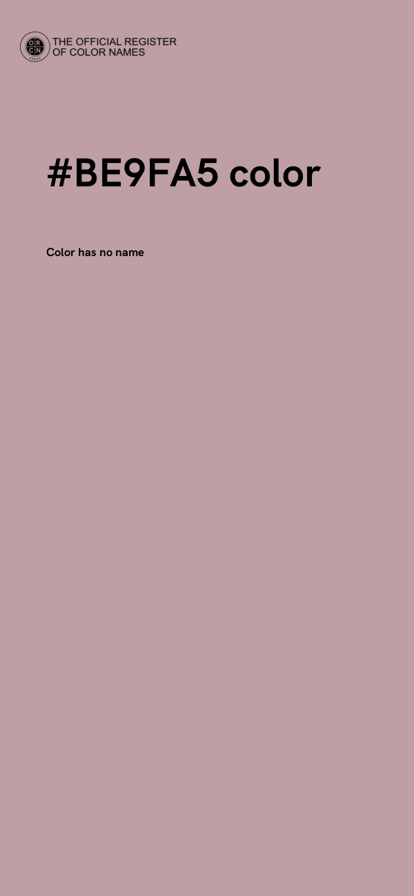 #BE9FA5 color image