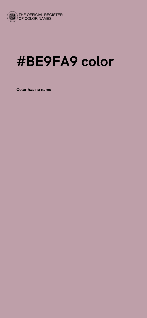#BE9FA9 color image