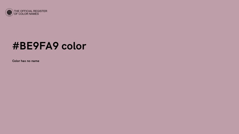 #BE9FA9 color image