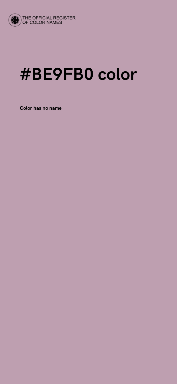 #BE9FB0 color image