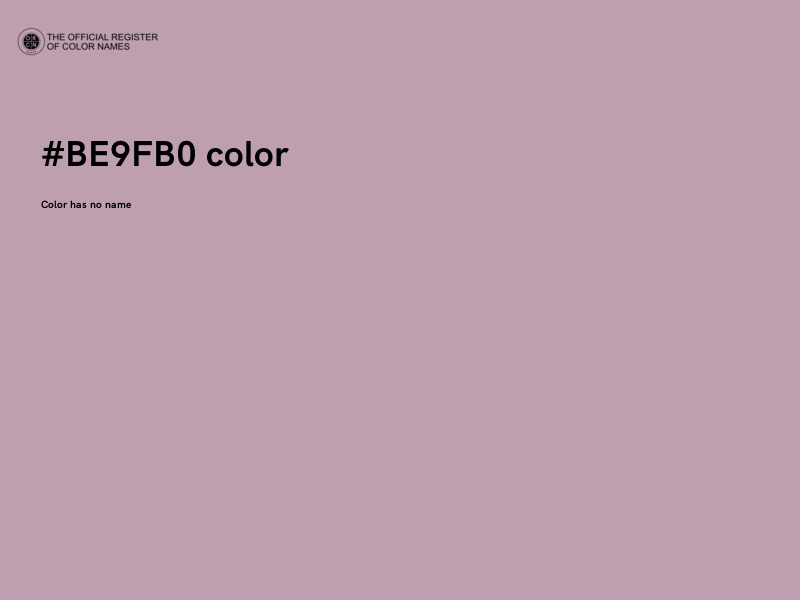 #BE9FB0 color image