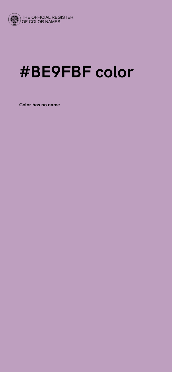 #BE9FBF color image