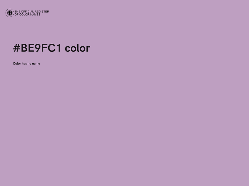 #BE9FC1 color image