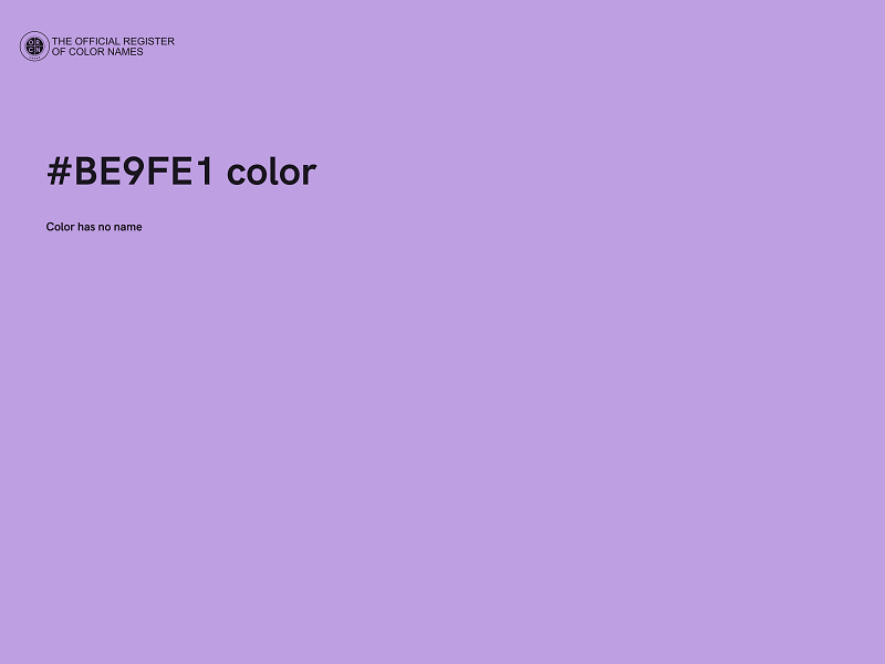 #BE9FE1 color image