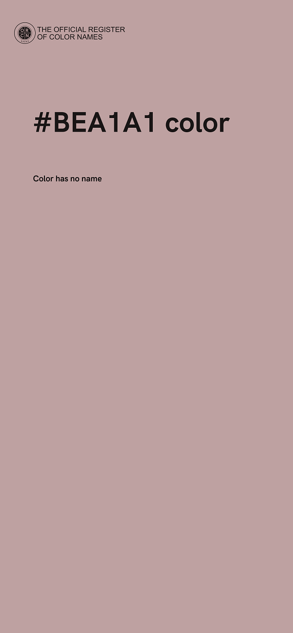#BEA1A1 color image