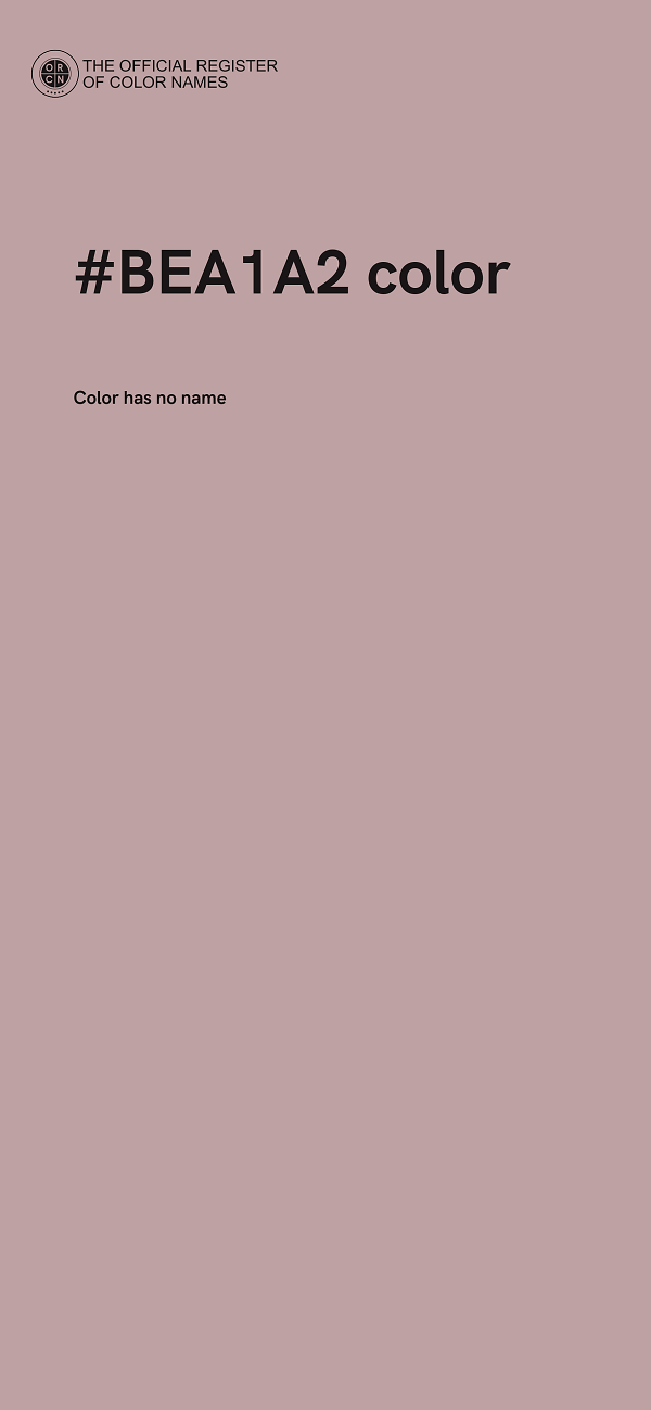 #BEA1A2 color image