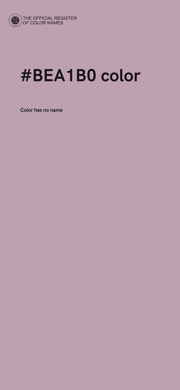 #BEA1B0 color image