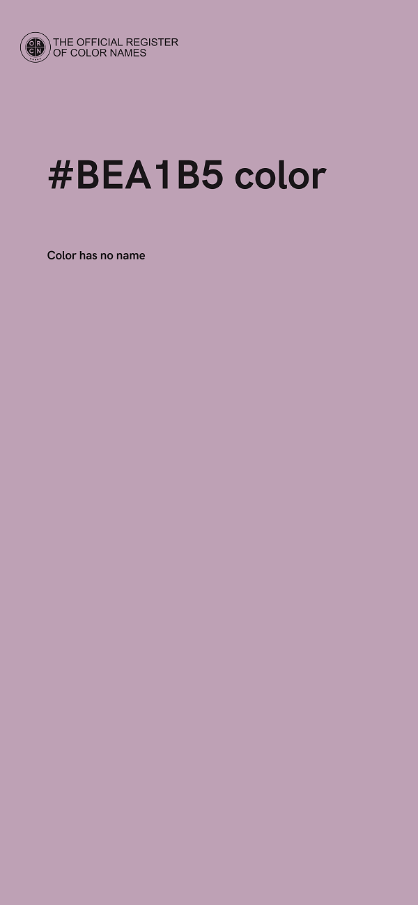 #BEA1B5 color image