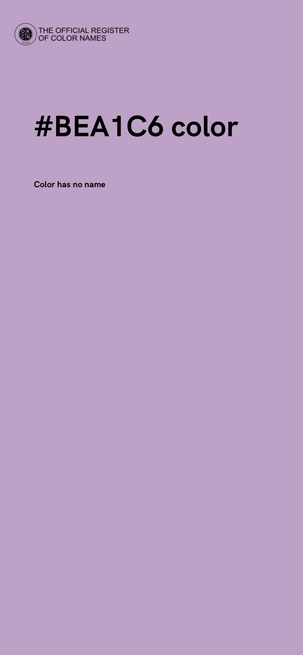 #BEA1C6 color image