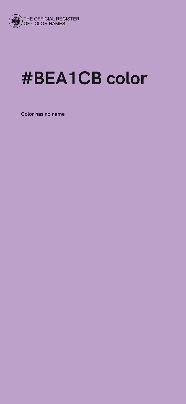 #BEA1CB color image