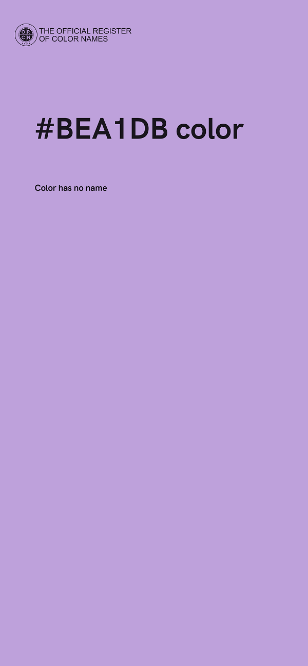 #BEA1DB color image