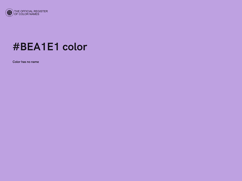 #BEA1E1 color image