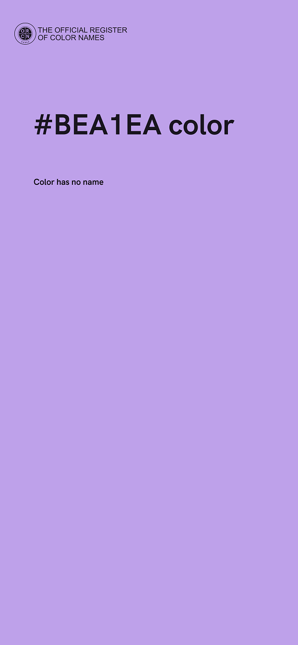 #BEA1EA color image