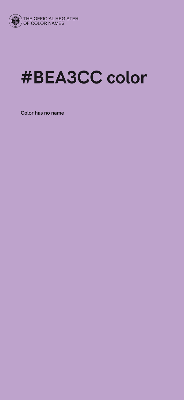 #BEA3CC color image