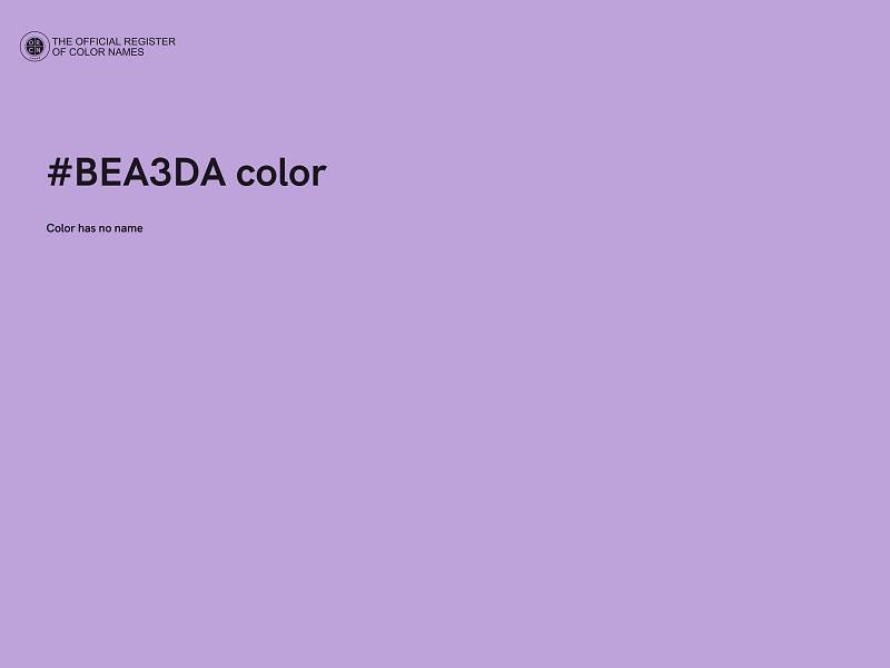 #BEA3DA color image