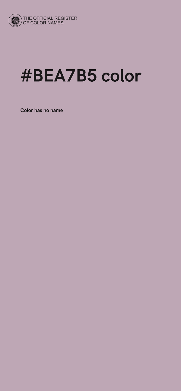 #BEA7B5 color image
