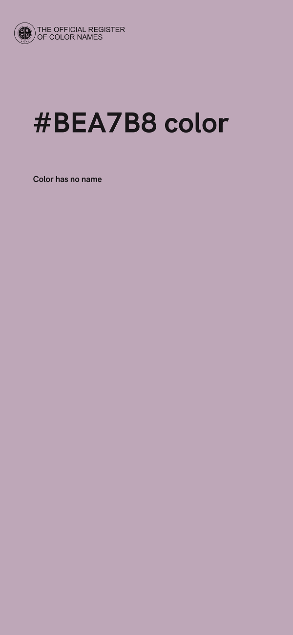 #BEA7B8 color image
