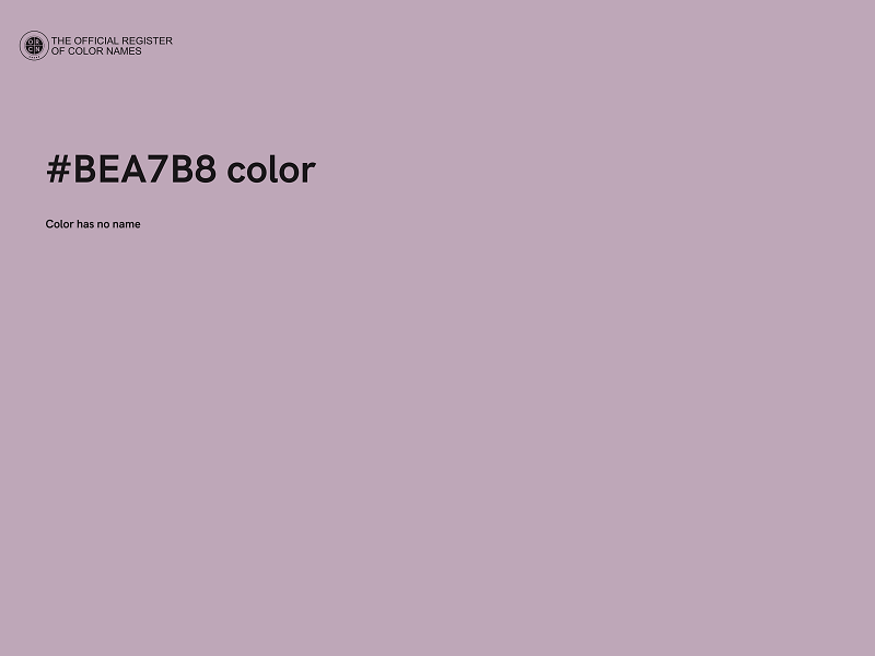 #BEA7B8 color image