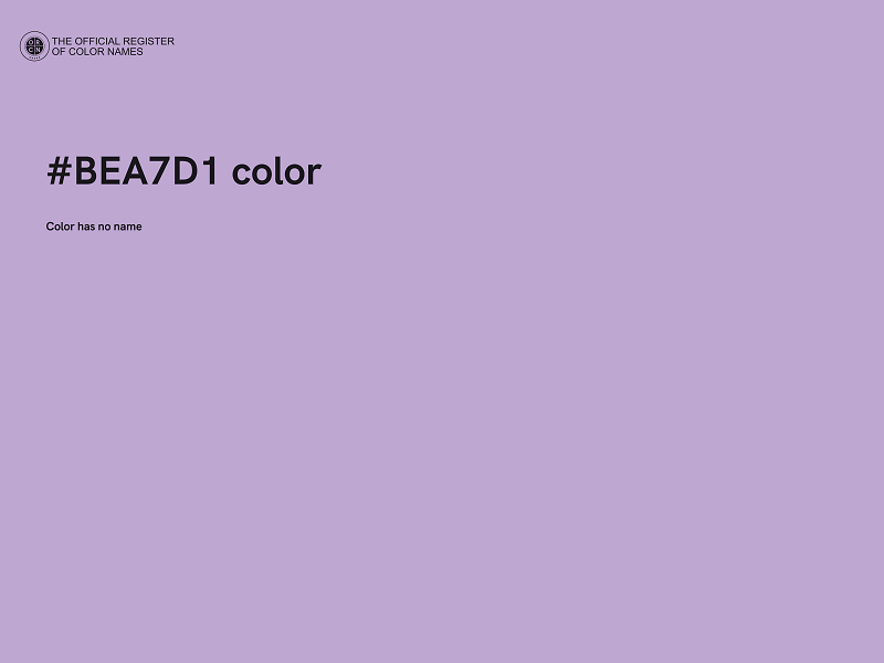 #BEA7D1 color image