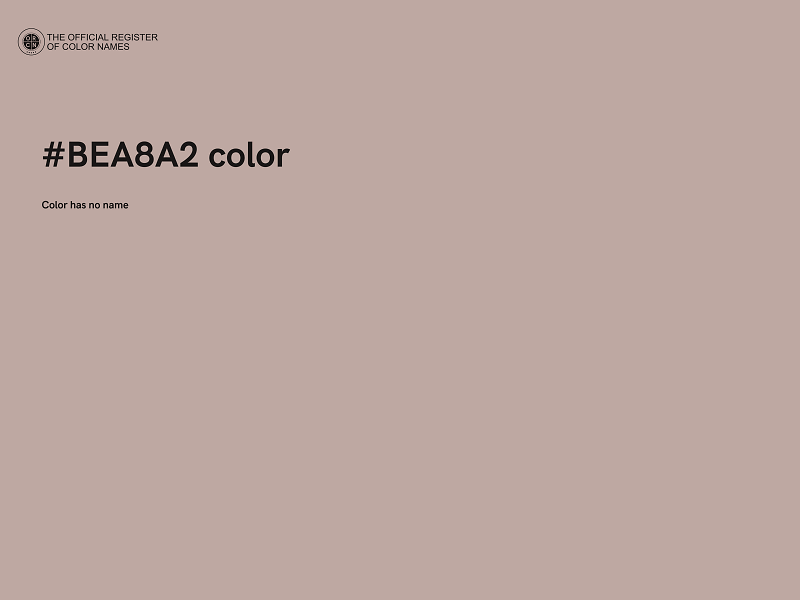 #BEA8A2 color image