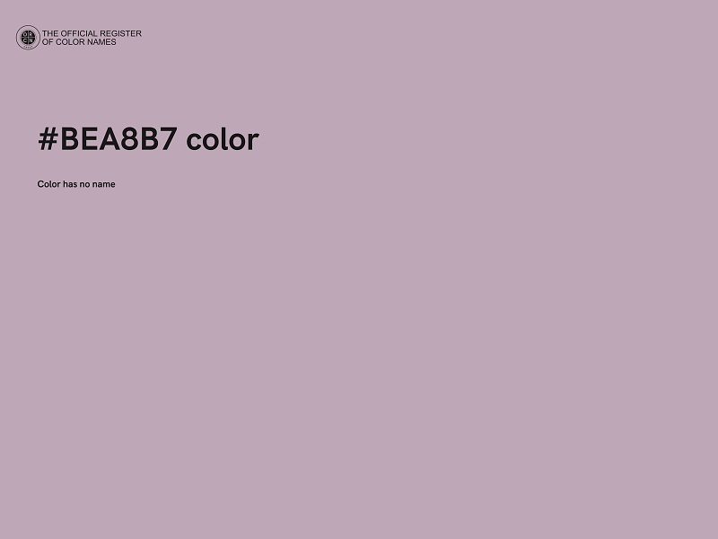 #BEA8B7 color image