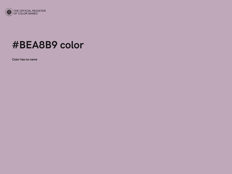 #BEA8B9 color image