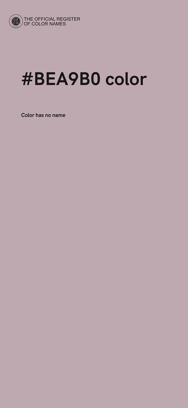 #BEA9B0 color image