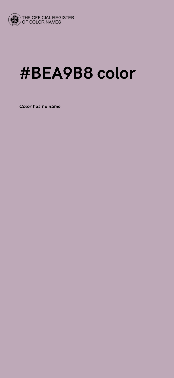 #BEA9B8 color image