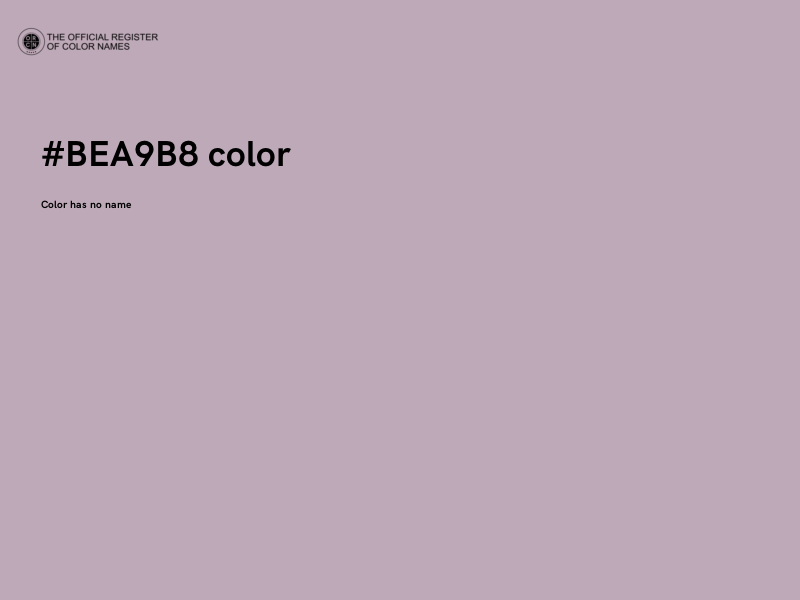 #BEA9B8 color image