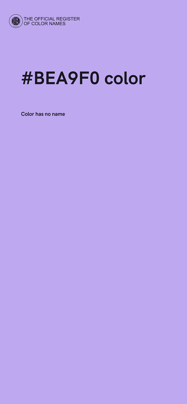 #BEA9F0 color image