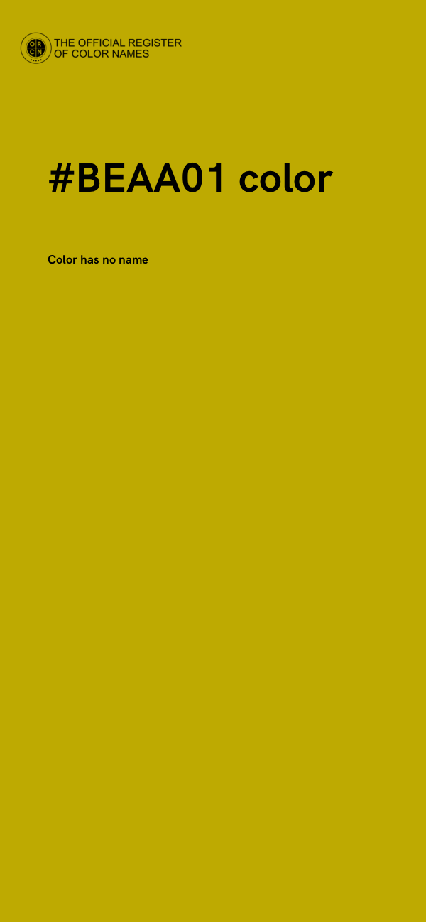 #BEAA01 color image