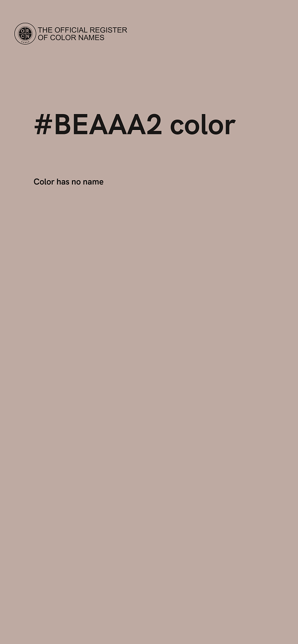 #BEAAA2 color image