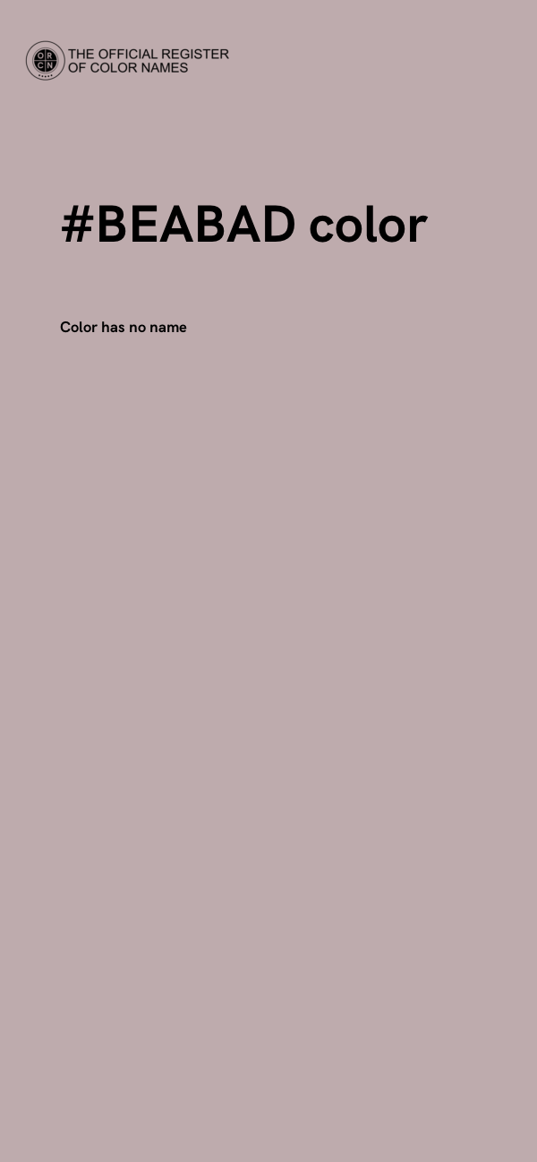 #BEABAD color image