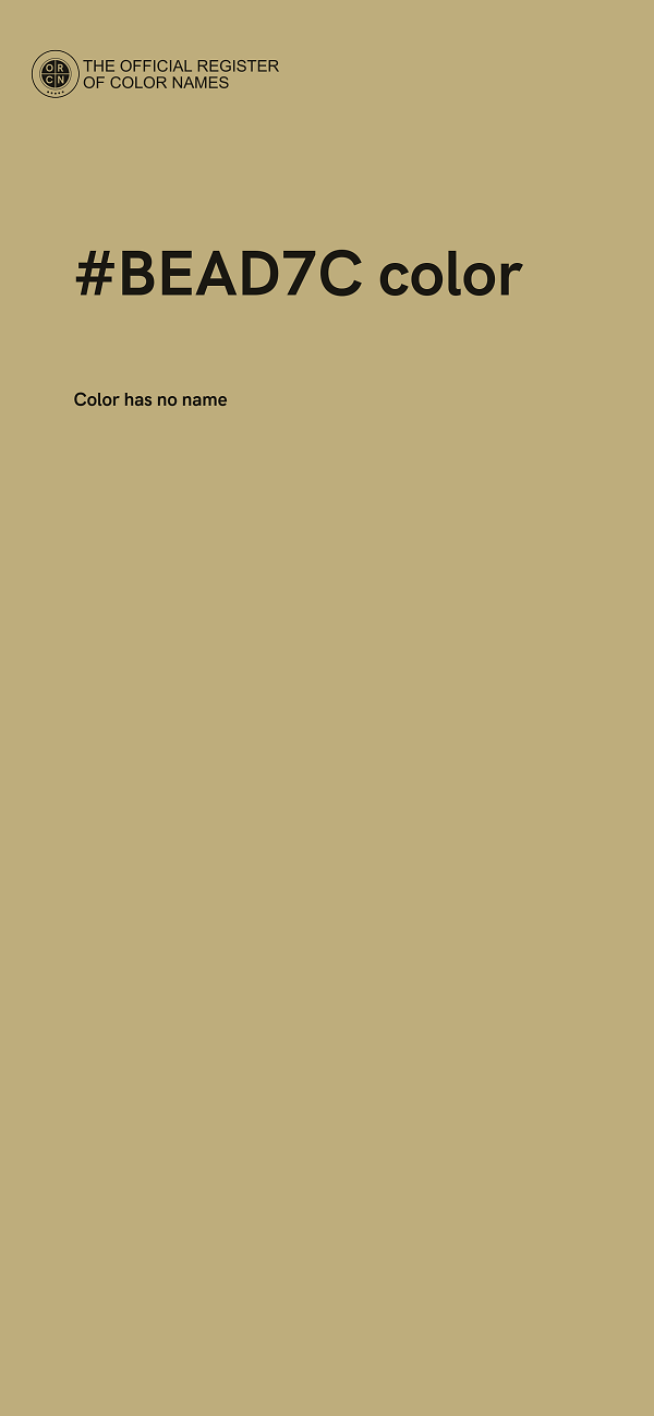 #BEAD7C color image