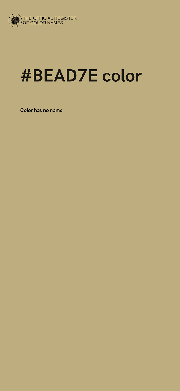 #BEAD7E color image