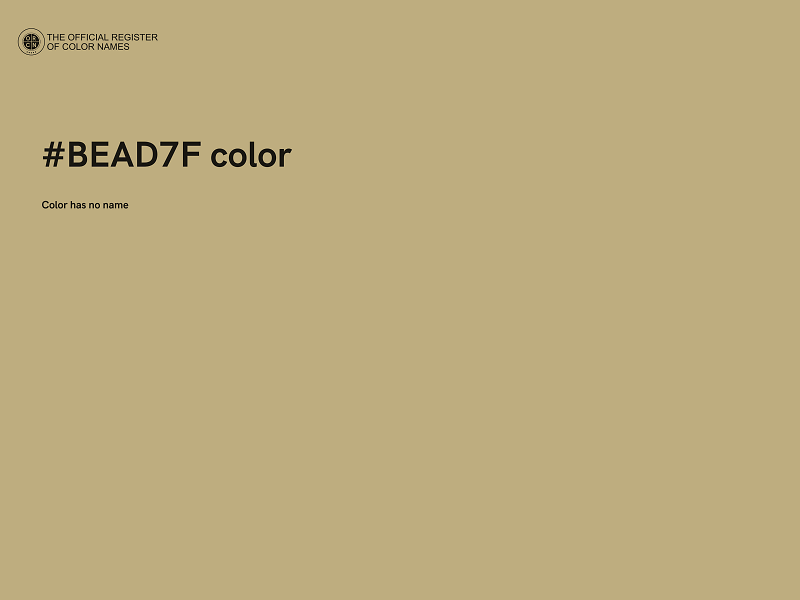 #BEAD7F color image