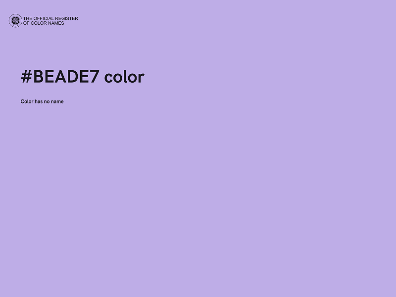 #BEADE7 color image